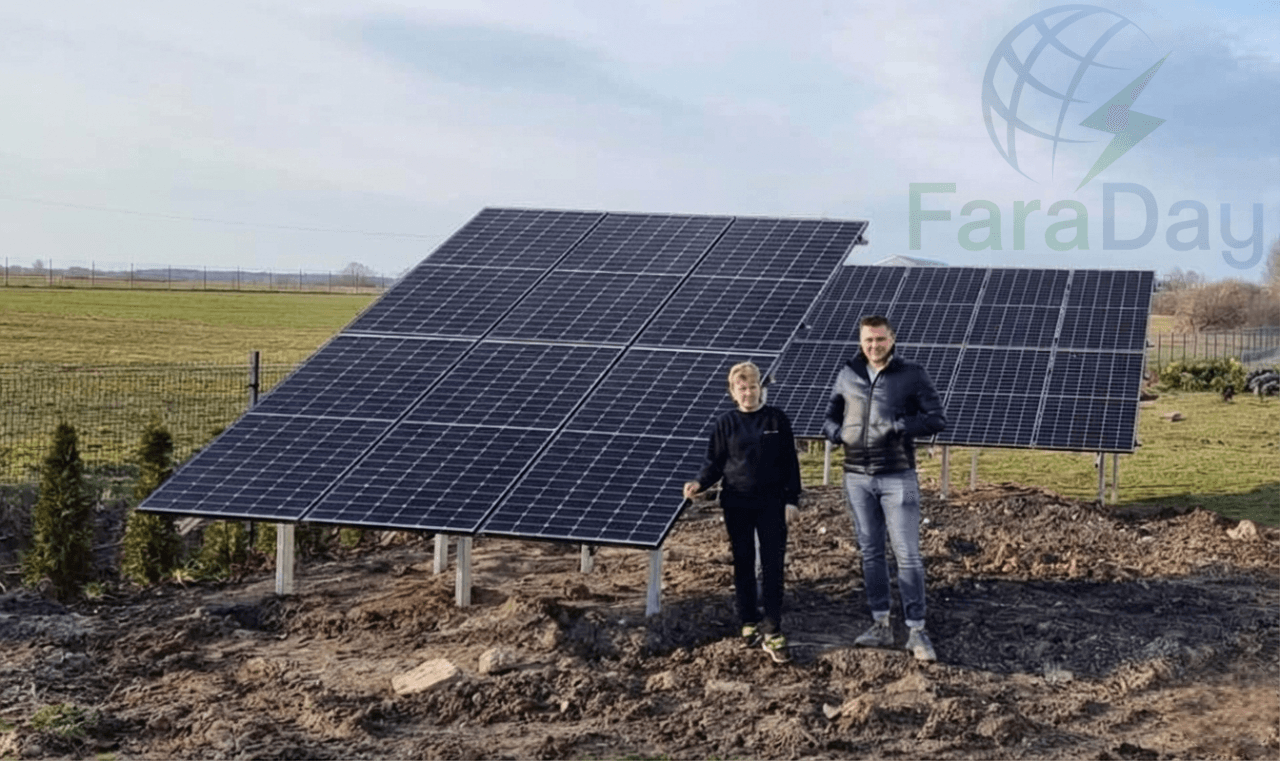 Instalacja fotowoltaiczna na dachu domu