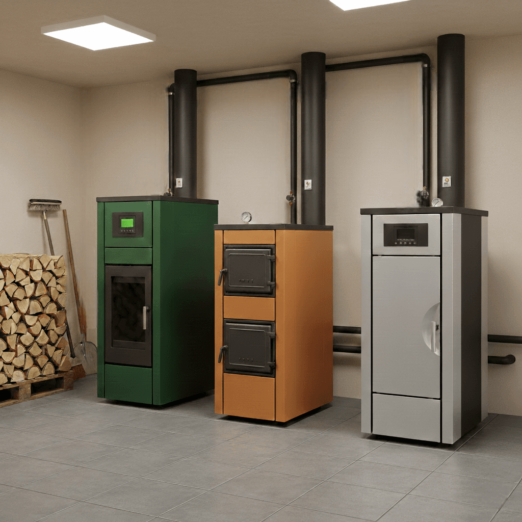 Kocioł zgazowujący na drewno